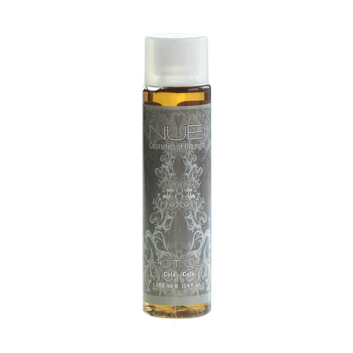 Ulei de masaj, NUEI - HOT OIL, sarutabil, cu efect de incalzire si aroma de Cola, 100 ml