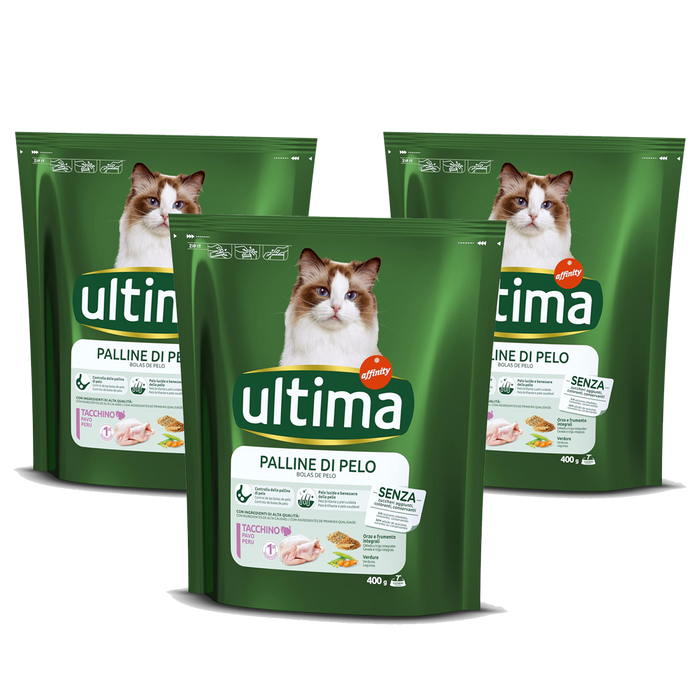 Ultima Cat Food to Prevent Hairballs Chicken 8 x 400g (box) - Out of Date