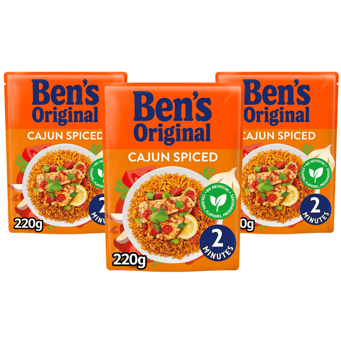 Uncle Ben's Cajun Spiced Rice 6 x 220g (case) - Out of Date