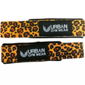 Urban Gym Wear Padded Lifting Straps - Animal Print
