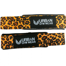 Urban Gym Wear Padded Lifting Straps - Animal Print