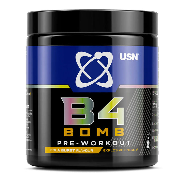 USN B4 Bomb Cola Burst Pre-Workout 300g - Out of Date