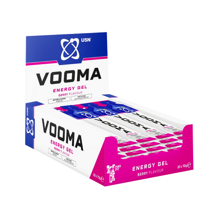 USN PureFit Vooma Berry Energy Gels 20 x 70g - Out of Date