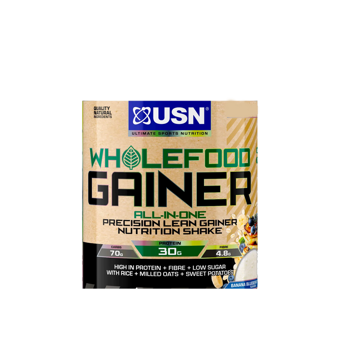 USN Wholefood Gainer Banana Blueberry Pancake 25 x 42g - Out of Date