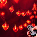 Valentine's Day Heart Shape String Lights 40 LED Lights
