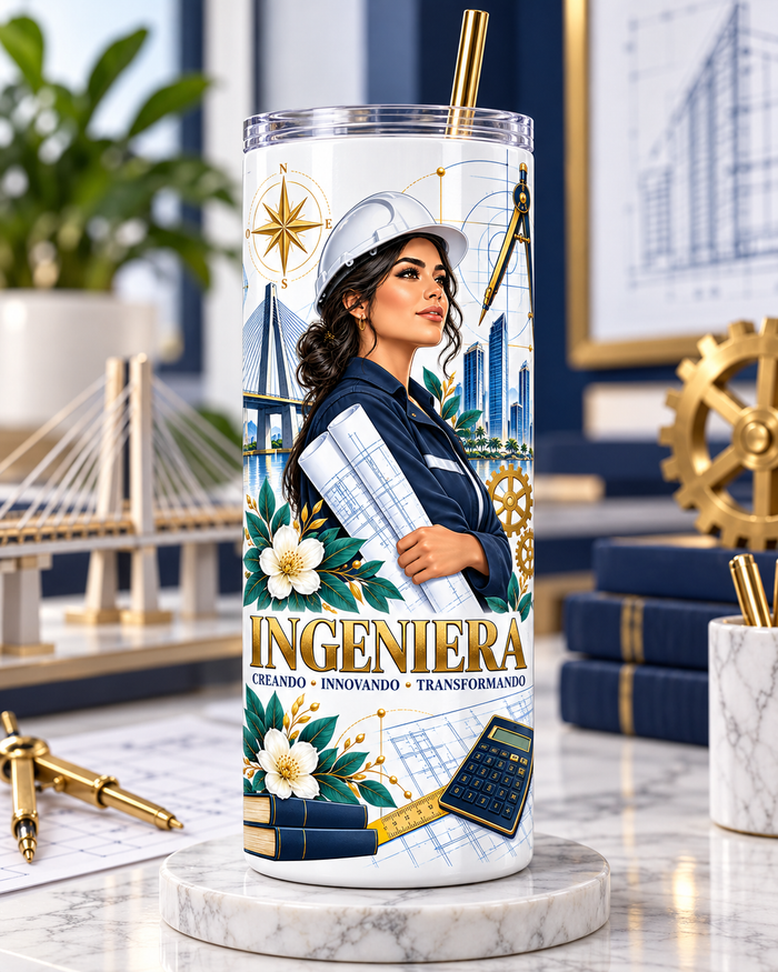 Vaso Térmico Ingeniera Personalizado de 20 oz – Regalo de Graduación
