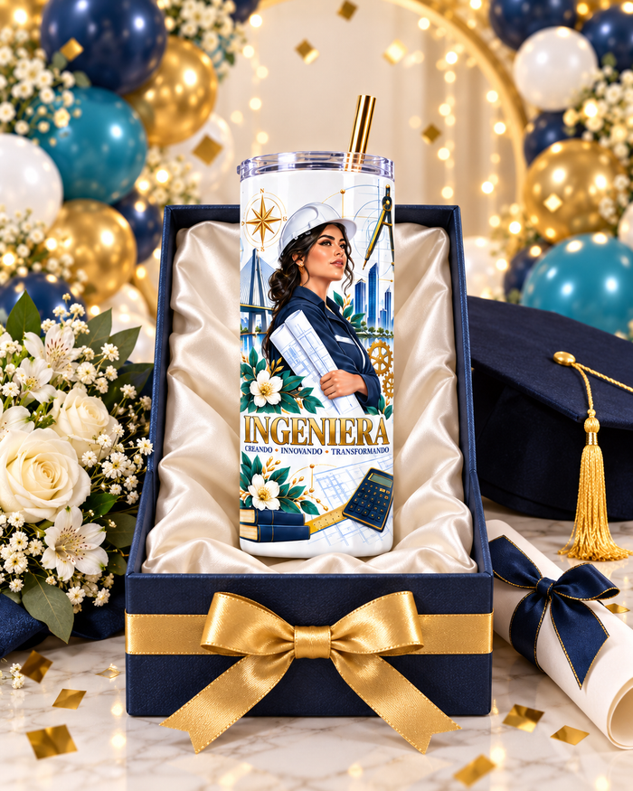 Vaso Térmico Ingeniera Personalizado de 20 oz – Regalo de Graduación