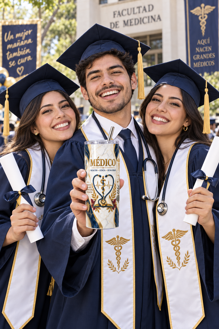 Vaso Térmico Médico de 20 oz – Regalo para Graduación de Medicina