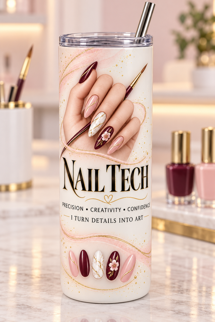 Vaso Térmico Nail Tech 20 oz – Regalo para Manicurista