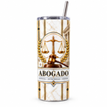 Vaso Térmico para Abogado 20 oz Blanco – Regalo Elegante
