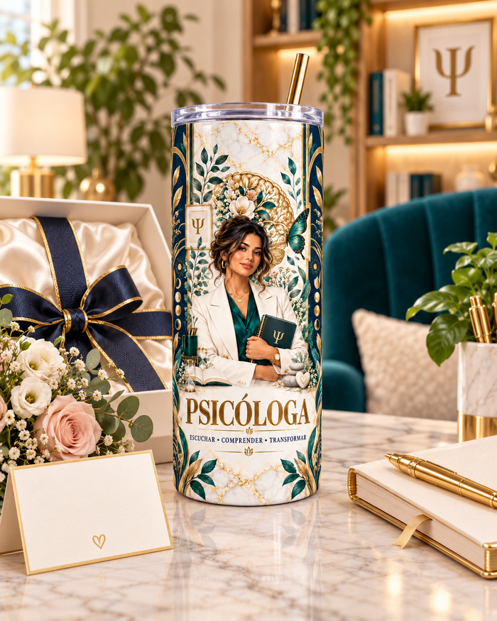 Vaso Térmico Psicóloga de 20 oz – Regalo de Graduación