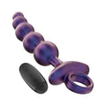 Vibrator anal INTENSE TITO, control prin telecomanda, 10 functii de vibratie, rezistent la apa, din silicon mov, 17.3 cm