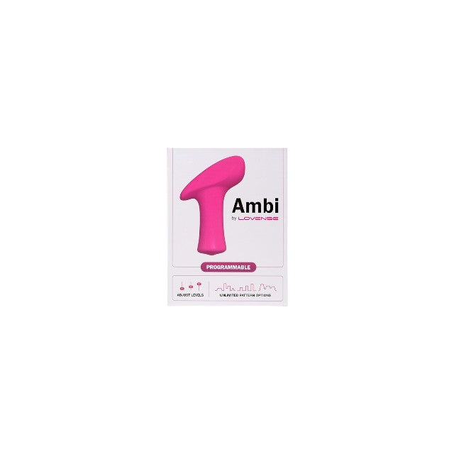 Vibrator Bullet LOVENSE - AMBI, control prin aplicatie, 10 fuctii de vibratie, 14 cm, roz