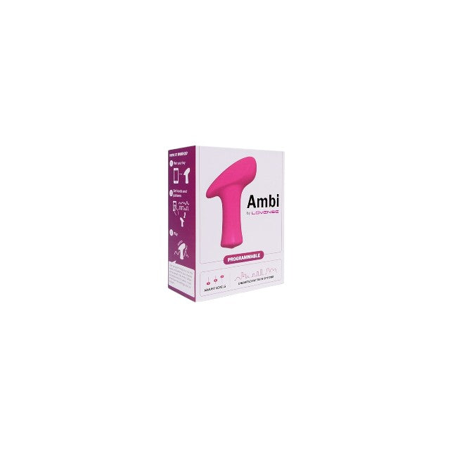 Vibrator Bullet LOVENSE - AMBI, control prin aplicatie, 10 fuctii de vibratie, 14 cm, roz