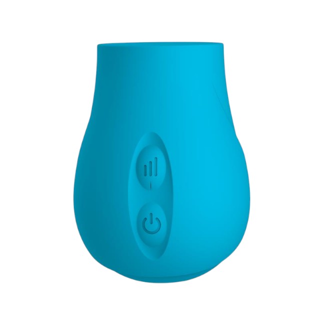 Vibrator ENGILY ROSS Eivian, cu 4 piese interschimbabile, funcție de penetrare, 8 funcții de vibrație, 3 viteze, albastru