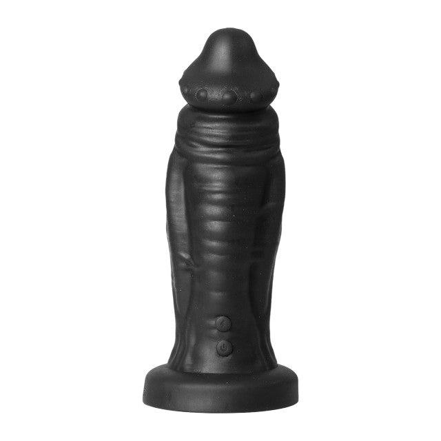 Vibrator EXTREME by Hidden Desire DEVIL Vibrating Dildo, 9 funcții de vibrație, diametru 5.5 cm, lungime 22 cm, negru