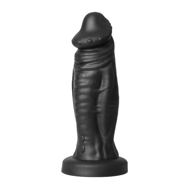 Vibrator EXTREME by Hidden Desire DEVIL Vibrating Dildo, 9 funcții de vibrație, diametru 5.5 cm, lungime 22 cm, negru