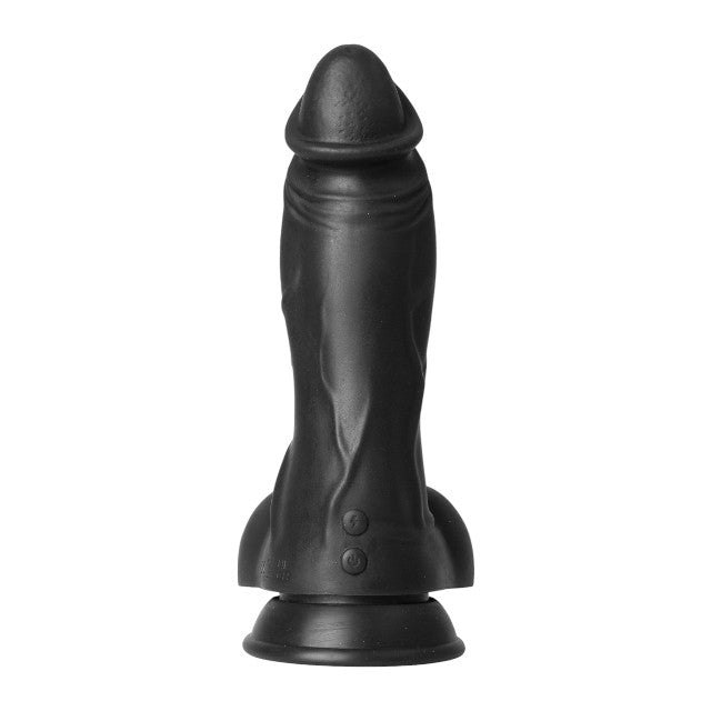 Vibrator EXTREME by Hidden Desire DINOSAUR Vibrating Dildo, 9 funcții de vibrație, diametru 7.5 cm, lungime 22 cm, negru