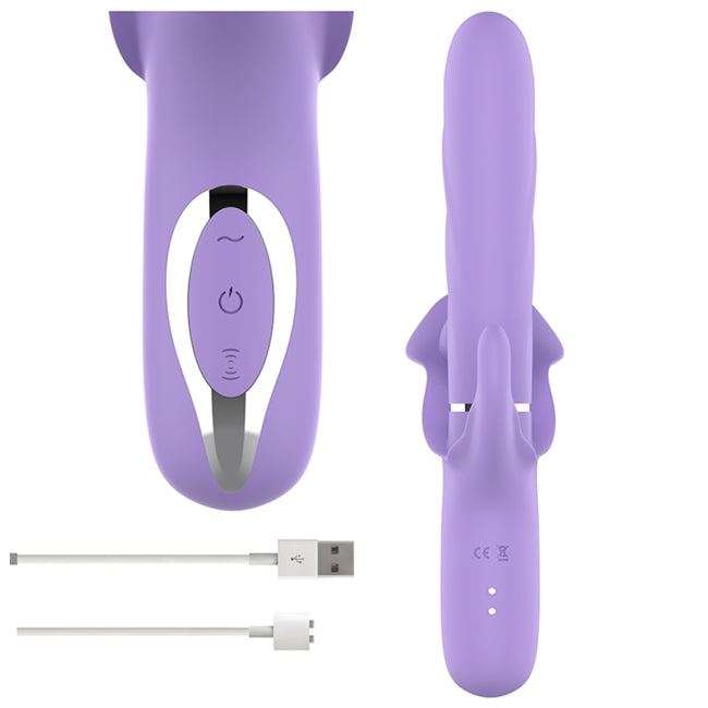 Vibrator multifunctional INTENSE Billie, cu stimulator dublu  si 40 de functii