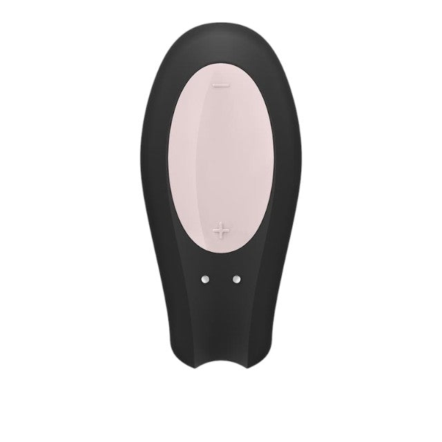 Vibrator SATISFYER - Joy Black, control prin aplicatie, pentru stimulare interna si clitoridiana