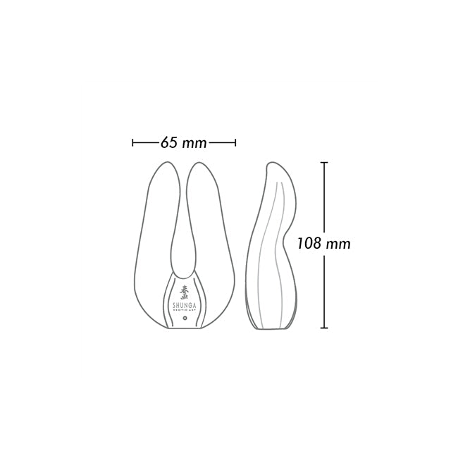 Vibrator Shunga - Aiko, pentru clitoris, 10 functii de vibratie, Raspberry, 10.8 cm
