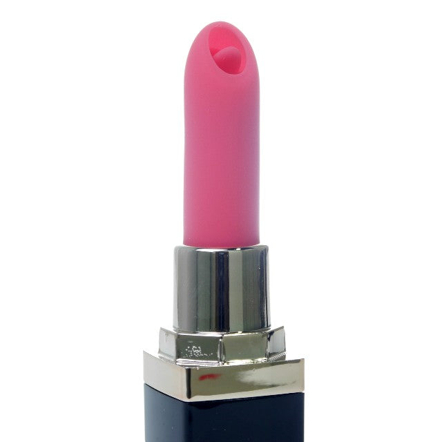 Vibrator stimulator BSeries - Lipstick, pentru stimularea clitorisului, 10 functii de vibratie, negru si rosu