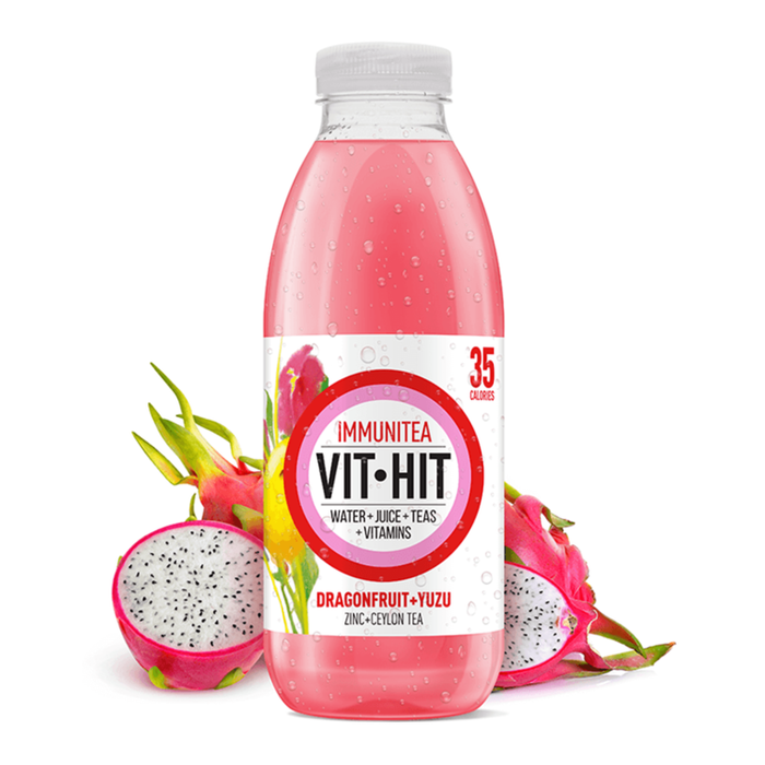 VITHIT Immunitea Dragonfruit & Yuzu 12 x 500ml