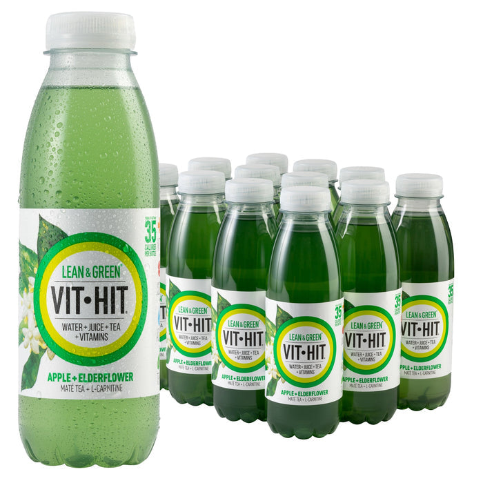 VITHIT Lean & Green Apple & Elderflower 12 x 500ml