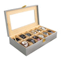 Watch Box Organizer – 12 Slot (Grey)