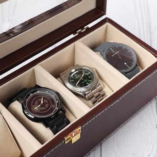 Watch Box Organizer Slot Watch Storage Holder and Display Collection