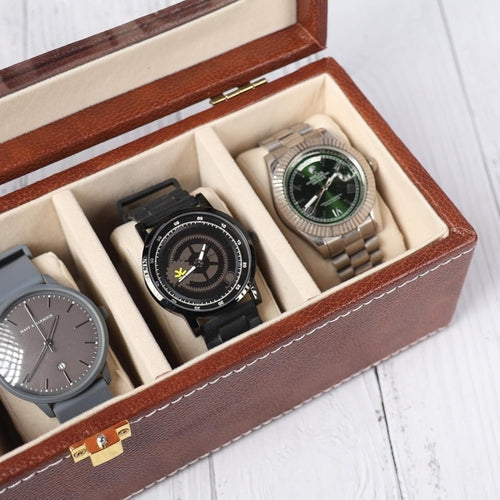 Watch Box Organizer Slot Watch Storage Holder and Display Collection