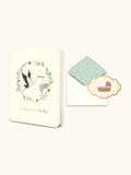 Welcome Baby Stork Deluxe Greeting Card
