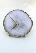 White Agate Desk/Wall Clock