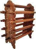 Wooden Folding Bangle Stand Organizer 8 Rod